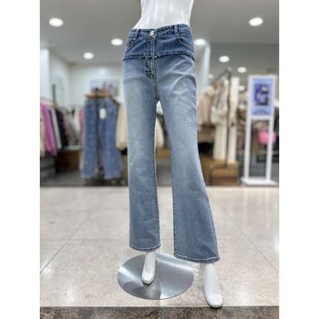 품절임박 [발렌시아]절개라인 세미부츠컷 데님팬츠(251MP14)