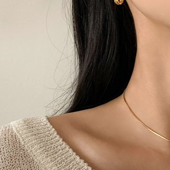 (925 silver) Double twist earrings E 160 실버925 silver925 이어커프 귀찌