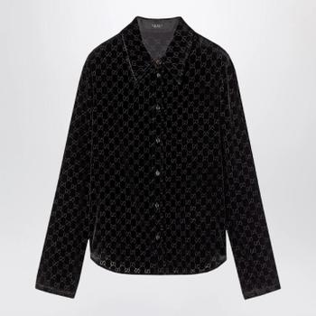 GUCCI GG stretch devore velvet shirt 860674ZAUS4/XM_GUC-1000_202-42 TP873622921