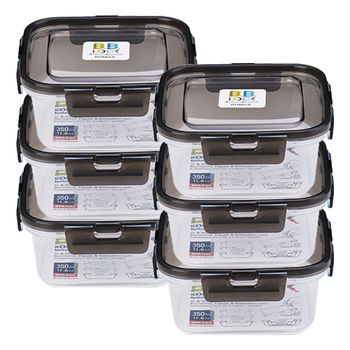 코멕스 비비락 밀폐용기 정1호 그레이 350ml X 6개