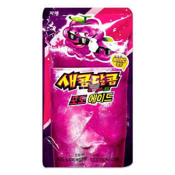쟈뎅 새콤달콤 포도 에이드 230ml 1개