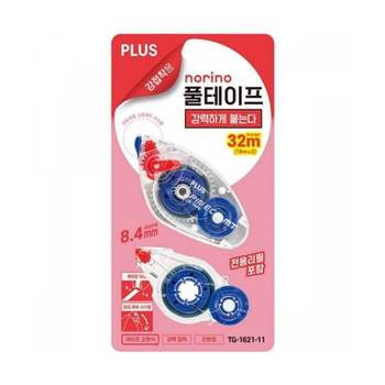 플러스 DS46ZS17 노리노 풀테이프 벨류팩 TG-1621 전용리필 포함/폭넓이-8.4mm (1개)