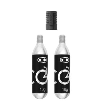 crankbrothers 크랭크브라더스 CO2 16G CARTRIDGE (2 UNITS) W/INFLATOR 16그램 CO2 (2개) 및 인플레이터