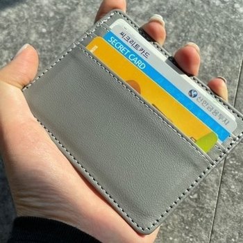 핸디슬림지갑 무난템 그레이 교통카드지갑 (WFG5VOQ)