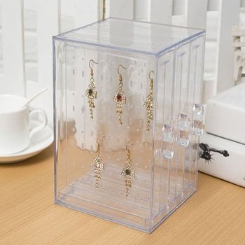 세련된케이스 정리대 악세사리보관함 아크릴 귀걸이 진열대 기본형
