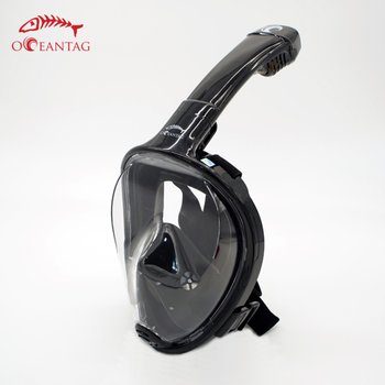 오션테그 만타 스노클 폴드형 스노클링 풀페이스 마스크 블랙