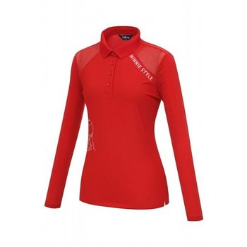 [본사]  어깨 시스루 카라 티셔츠 DM1LTS020