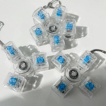 [역대급손맛] 5구 LED 스피너 키캡 키링 청축 키보드 에어팟 가방고
