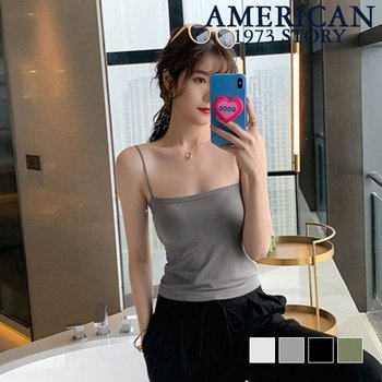 노와이어 캐미솔 나시티_SSD-404-08/일체형 브라탑 티셔츠 끈나시 캐미솔 브라캡내장