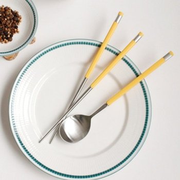 DS-J413카라 실버 숟가락 젓가락 7color