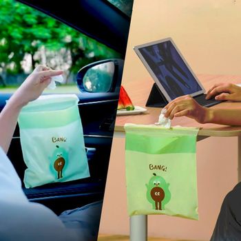 밀봉되는 PKALARXA 모토윈 차량용 붙이는 쓰레기 봉투