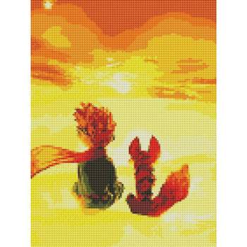 하니아트 QR92AV80 보석십자수 30x40 어린왕자1