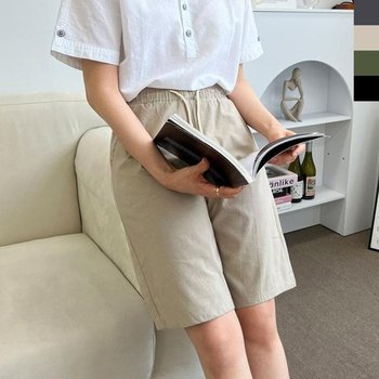 GAA PT무드U L500G 커플여자린넨여름5부바지