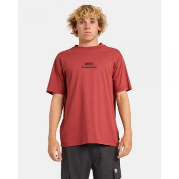 [해외] RVCA 남성 베놈 바이트 티셔츠 - 더스티 레드 7948041