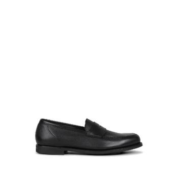 26 FW Crockett 앤 Jones 하버드 페블 레더 로퍼 HARVARD2MILLEDCALF26254A TP4534003
