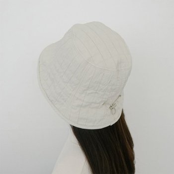 [다잇템] 여성 뒷끈 퀼트 버킷햇 등원 FW 스퀘어 모자_23303091_588872