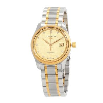 [해외] 론진 마스터콜렉션 오토매틱 다이아 여성 시계 L2.257.5.38.7