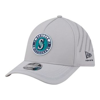 [해외] 뉴에라 모자 MLB [시애틀 매리너스] Patch 39THIRTY A-Frame M-Crown Perforated Flex Ha
