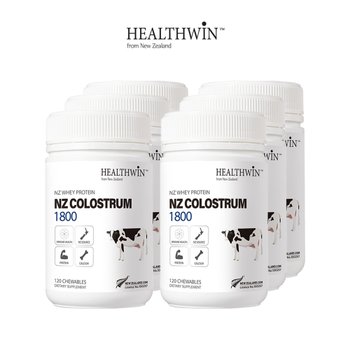 [해외] 헬스윈 초유 프로틴 1800 츄어블 120정 X6