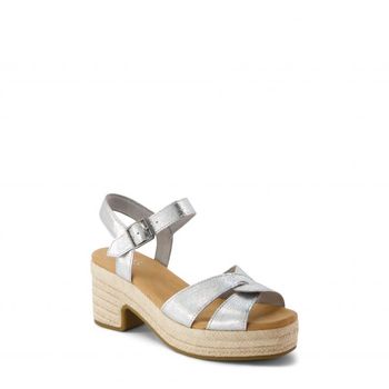 TOMS 우먼 Isla 플랫폼 샌달 샌들 실버 11180809
