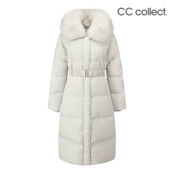[CC콜렉트] 와이드 폭스퍼 칼라 벨티드 구스 다운 점퍼  BE_E244PSG195