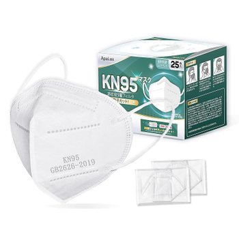 [해외] KN95 마스크 부직포 고기능 입체형 5층 구조 슈퍼 편안함 3D 가공 일회용 P