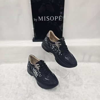 By 여성 심플 그래픽 스니커즈 112HH430YD001 BLACK 3_JJ