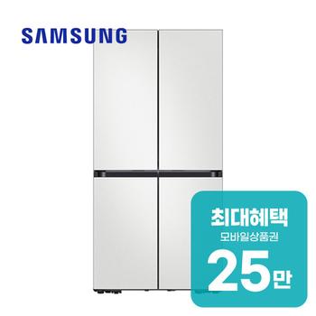 삼성 비스포크 AI 4도어 키친핏 Max냉장고 636L 코타 화이트 RM70F63M2A 렌탈 60개월 월 90700원