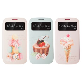 아트박스 해피모리 뷰커버케이스_Le Petit Bonbon 르쁘띠봉봉 (Galaxy S4외 / View cover /3color)
