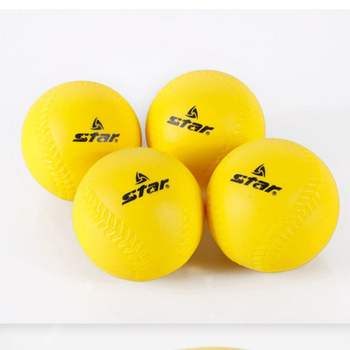 스타 티볼 소프트 옐로우 4개입 1P 야구 배팅 연습 티볼공 소프트티볼 연습티볼 배트티볼