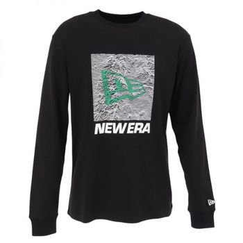 [해외] 뉴에라 맨즈 우먼 긴팔 오버사이즈 웜 티셔츠 Topographic Surface 14668843 -블랙 836619
