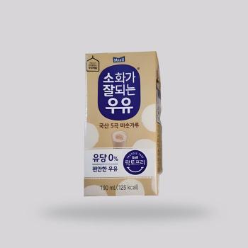 [매일유업] 매일 소화가 잘되는 우유 미숫가루 락토프리 우유 190ml x 24팩 (S49401702)