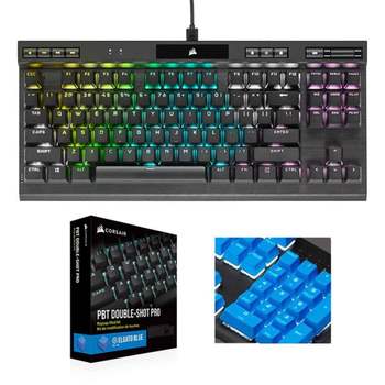 커세어 CW63RK13 기계식키보드 K70 적축 TKL+PBT 블루키캡 RGB