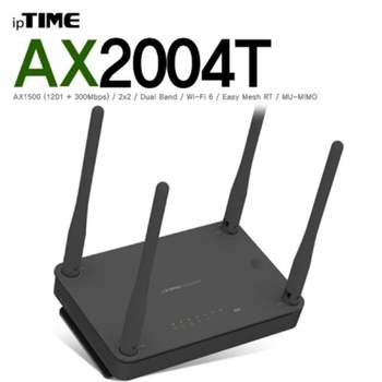 ipTIME(아이피타임) 11ax 유무선 공유기 AX2004T BLACK 부품 소모품 자재 파츠