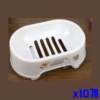 플라워 TMDB0428 비누케이스 높은형 2색상 x10개 비누홀더