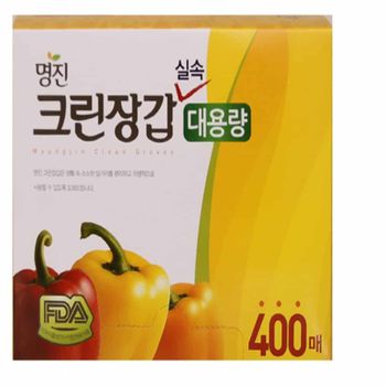 비닐장갑 400매 일회용장갑대용량 위생장갑일회용 일회용장갑 일회용품 일회용비닐장갑