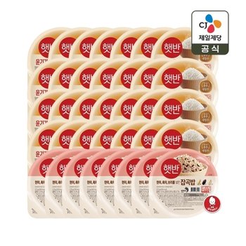 햇반 윤기가득 쌀밥 210g x28개+잡곡밥 210g x8개
