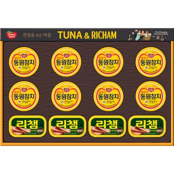 동원 참치 선물세트 튜나리챔 63호 5세트+쇼핑백 대량 소량 추석 명절 한가위 거래처 가족 부모님