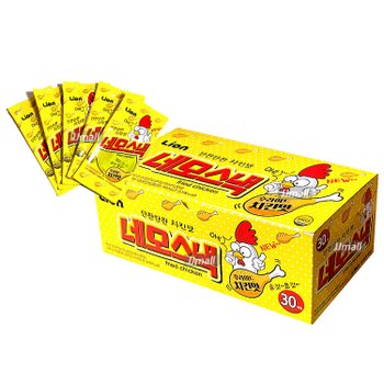 네모스낵 후라이드 치킨맛 1통 30개 쫀드기 과자 스낵 간식 술안주 주전부리 캠핑