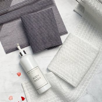 테리파머 [12% 쿠폰] 테리스페셜 샤워타월 부드러운 3겹 샤워타월 1장+각질 제거 샤워타월 1장