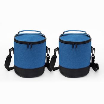 아트박스/위드마켓 위드밀 보온보냉 도시락 가방 2p세트(17.5x21cm) (블루)