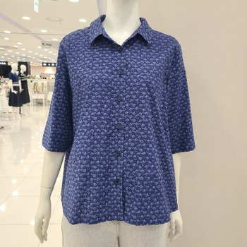 뒷주름아사면블라우스 ODCPBPD3_US