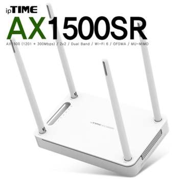 ipTIME(아이피타임) 11ax 유무선 공유기 AX1500SR WHITE 부품 소모품 자재 파츠
