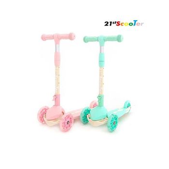 21세기 접이식 크림 킥보드 유아 어린이 씽씽이_P425926745