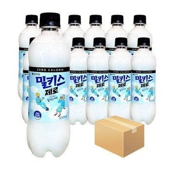 [롯데칠성음료] 밀키스 제로 500ml x 12개(PET) 암바사 소다음료 (10529476)