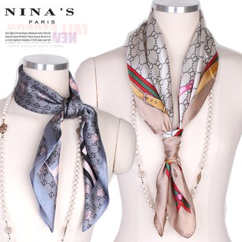 70cm_허니체인 실키스카프(9SS020