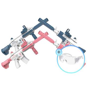 워터건 물놀이 충전식 전동물총 2세대 M416/AK47+고글 물총 여름 물총놀이