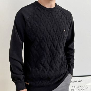 남자 776QOA17 긴팔 니트 남성 겨울 기본 베이직 데일리 캐주얼