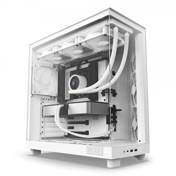 NZXT H6 Flow (화이트) 미들타워 컴퓨터 PC 어항 케이스
