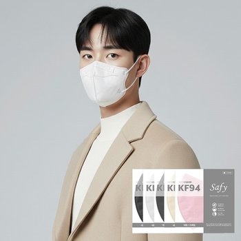 세이피 데일리핏 새부리형 KF94 대형 100매 컬러 황사 마스크